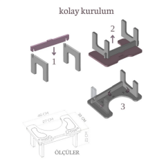 Klozet Çömelme Ayak Taburesi, Wc Basamak, Wc Tuvalet Taburesi, Klozet Ayaklığı